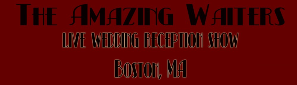 Wedding Reception Surprise with Singing Waiters in Boston
